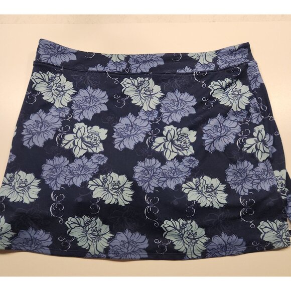 Tranquility by Colorado Clothing Skort Floral Print Blue Golf Tennis XL NEW - Picture 3 of 8